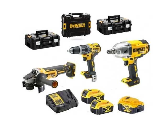 Zestaw Combo DeWalt DCKM009 wiertarka szlifierka klucz udarowy