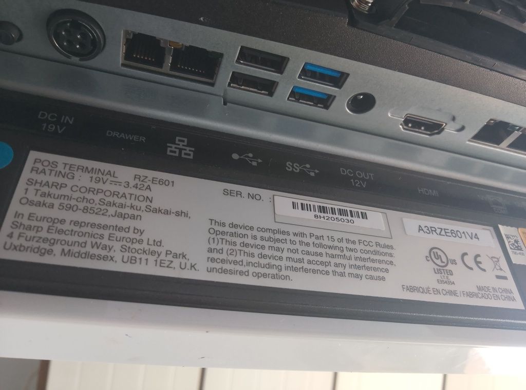 Terminal POS Sharp RZ-E601