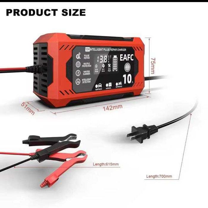 Зарядний пристрій 12V 10A