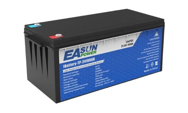 Аккумулятор EASUN 24V 100Ah  в наявності LiFePo4, BMS)
