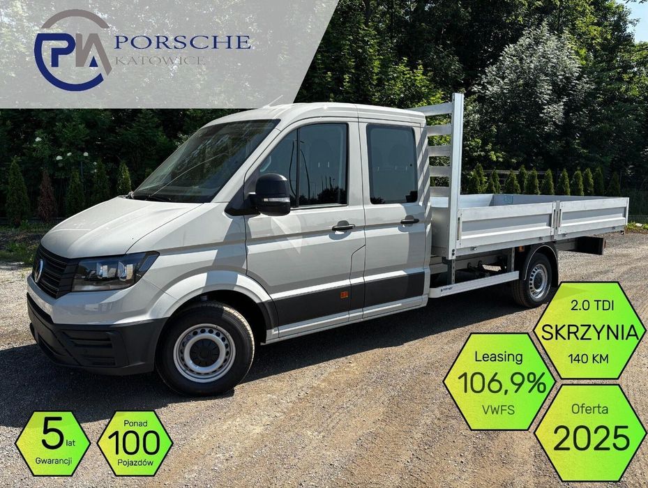 Volkswagen Crafter 35 2.0 TDI L4H2 140 KM DOKA  2025 Plac ponad 100 pojazdów RABAT!