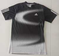 t-shirt koszulka sportowa Adidas rozmiar 176 czarno-biała