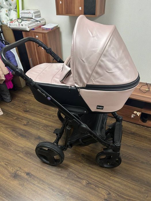 Дитяча коляска 2 в 1 Bair Mirello рожевий перламут
