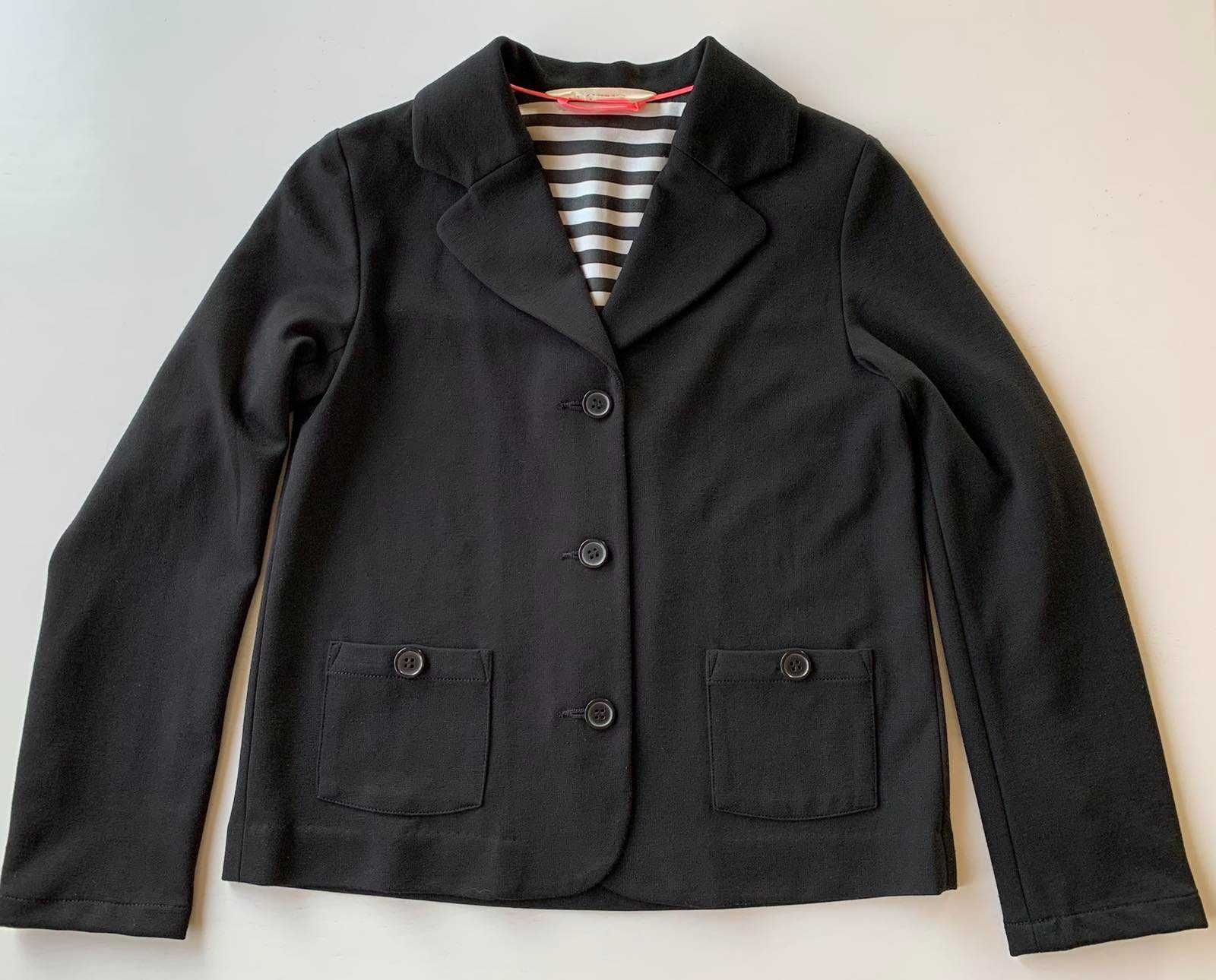 Пиджак школьный, жакет чёрный H&M на 12 - 13 лет, рост 158, размер 40