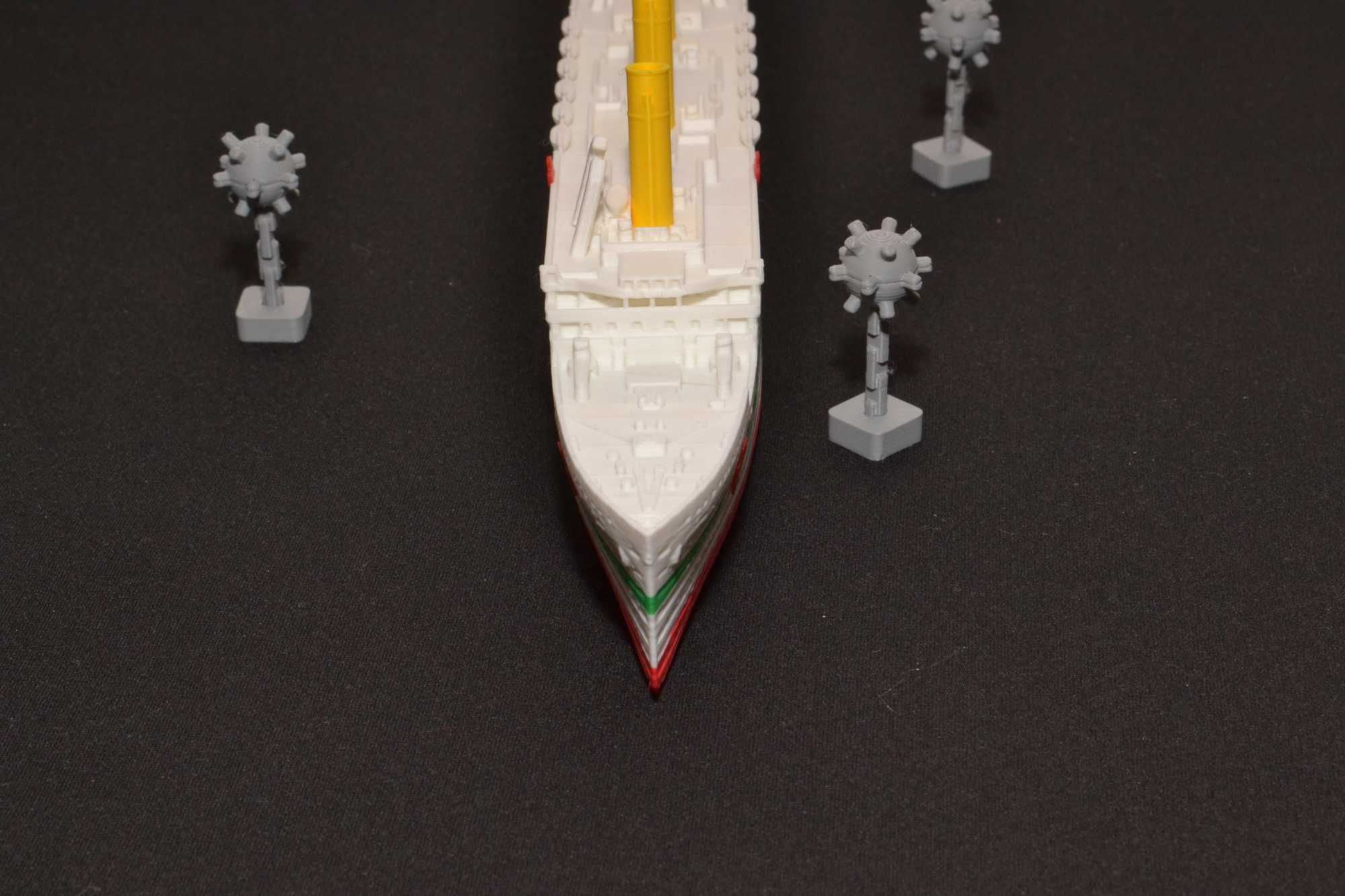 HMHS Britannic - 345mm + miny morskie - Druk 3D