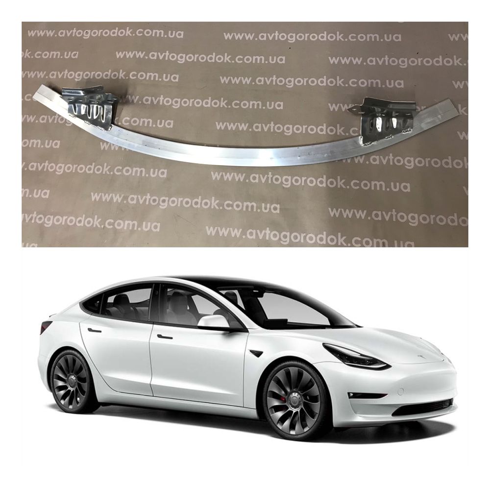 Усилитель нижний переднего бампера Tesla Model 3
