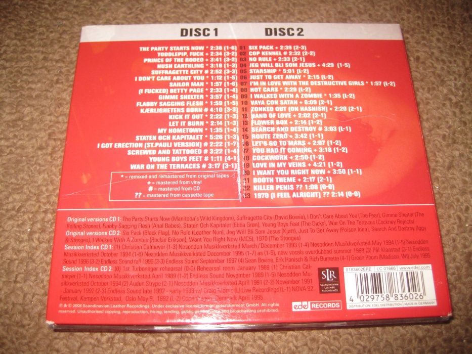 CD Turbonegro "Small Feces: Volume 1 & 2" Edição Limitada e Numerada!
