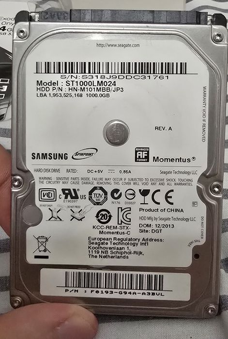 Жесткий диск Samsung 1 tb