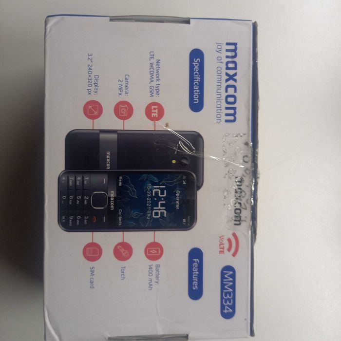 NOWY telefon komórkowy dla SENIORA MAXCOM MM334 4G DUŻY EKRAN