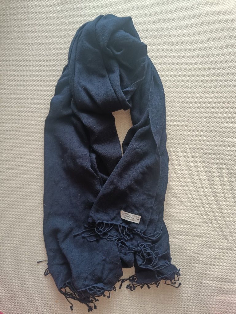 Pashmina made in Nepal jedwab szalik kaszmir