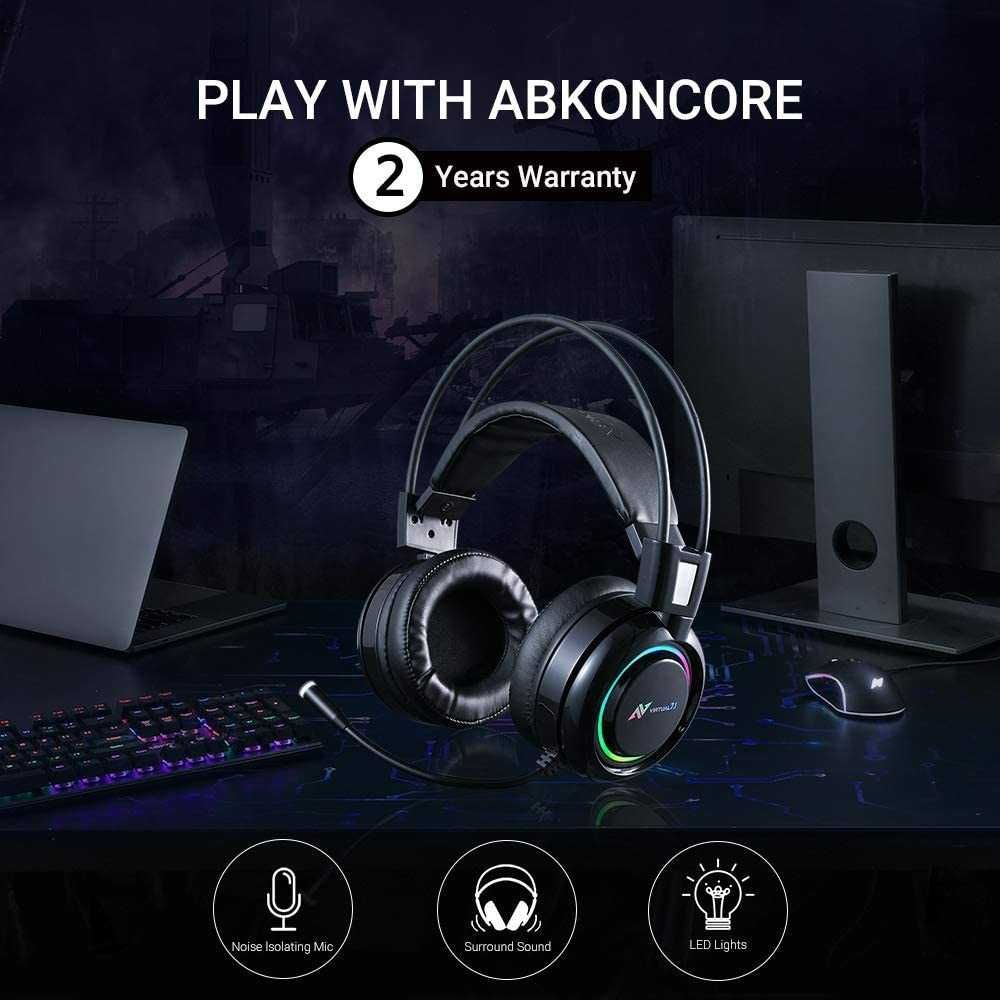 Ігрова гарнітура ABKONCORE для PS4 Virtual Surround Sound