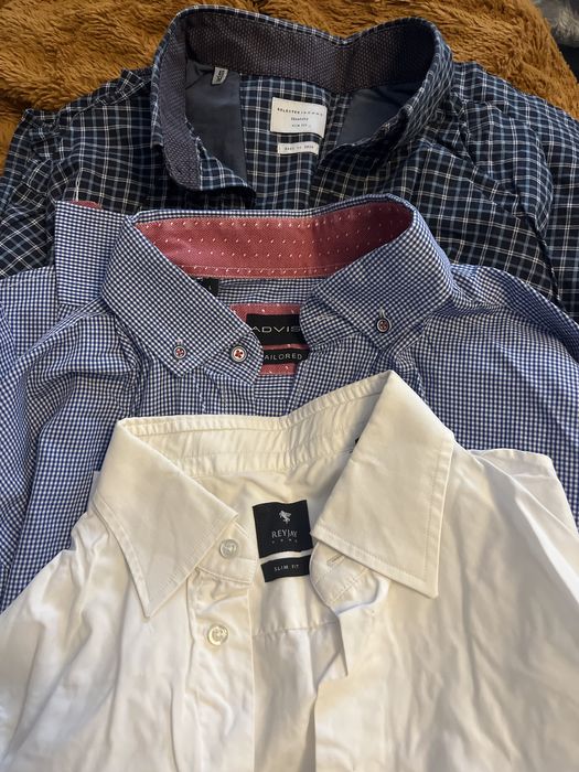 Trzy koszule rozm m, male l, stan nardzo dobry