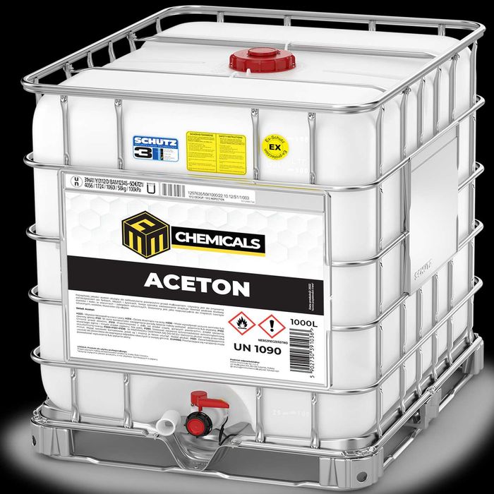 ACETON CZYSTY Pierwotny >99,8% mauzer 1000 L, cena netto