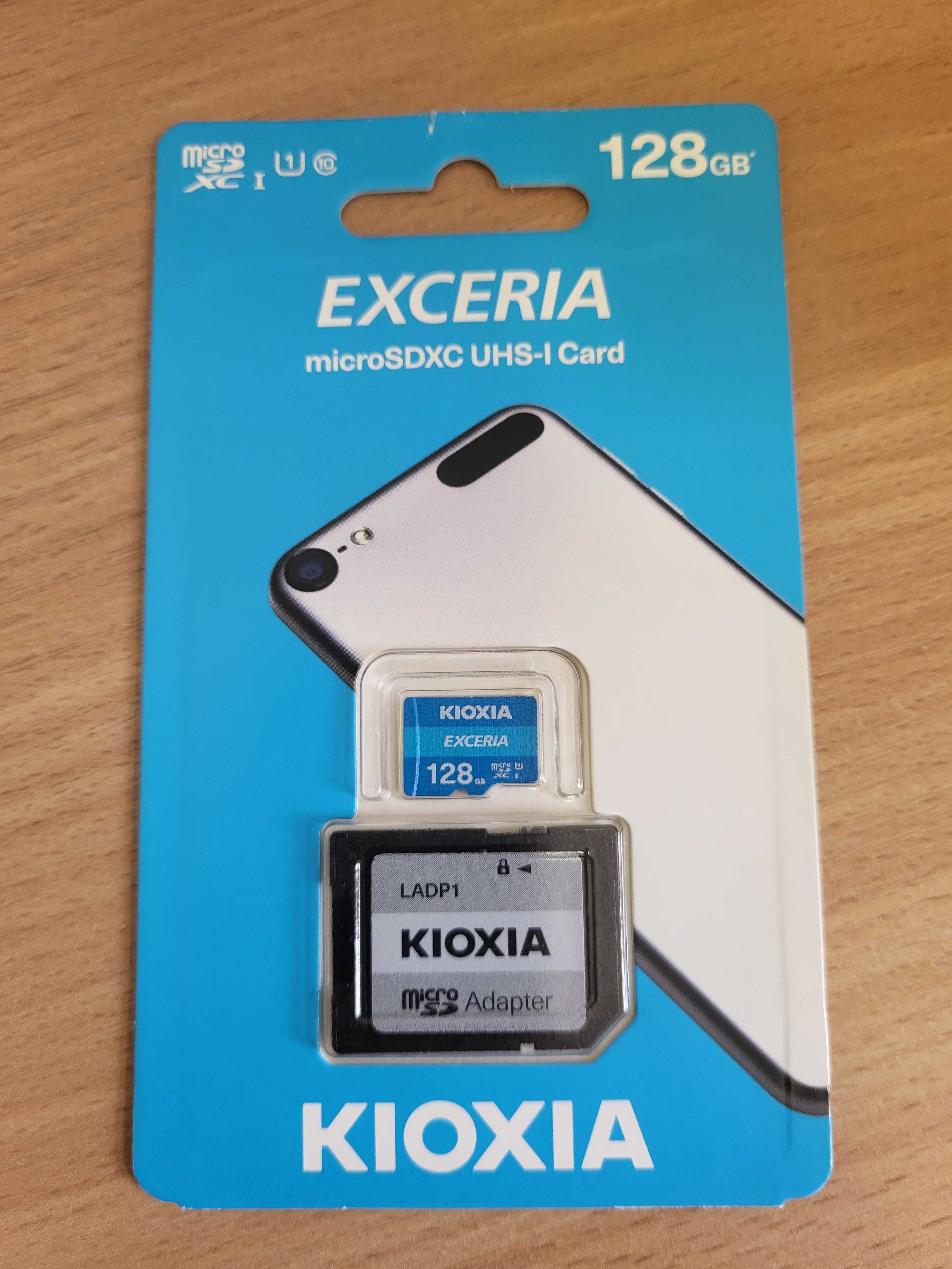Karta pamięci 128GB z adapterem Exceria Kioxia