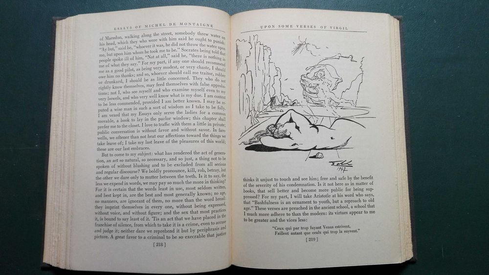 Ensaios de Michel de Montaigne, ilustrado por Salvador Dalí, 1947