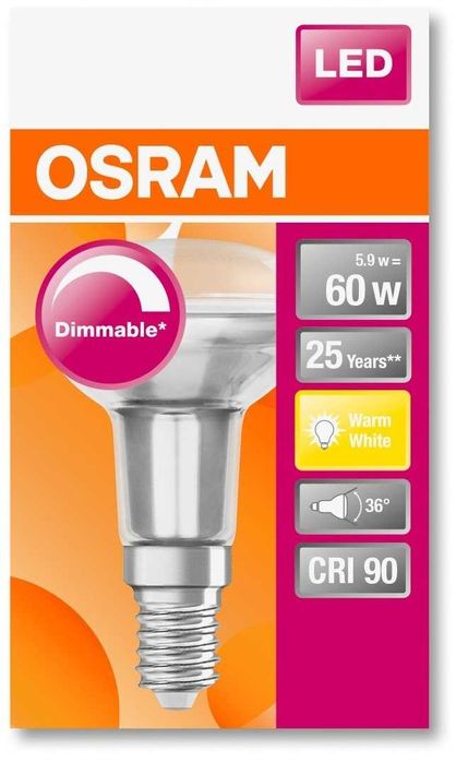 Лампа (лампочка) LED DIM R50 Е14 5,9W 345Lm 2700K зі зміною яскравості