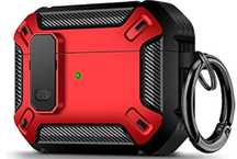 Etui AirPods Pro case obudowa na słuchawki bezprzewodowe Czerwony