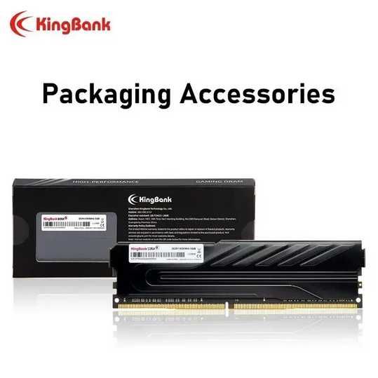 KingBank DDR4 16GB/32GB (8GB/16GB*2) 3200MHz Intel Black Gaming Memory