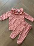 Komplet sweterek sweter legginsy getry falbana minky falbanka