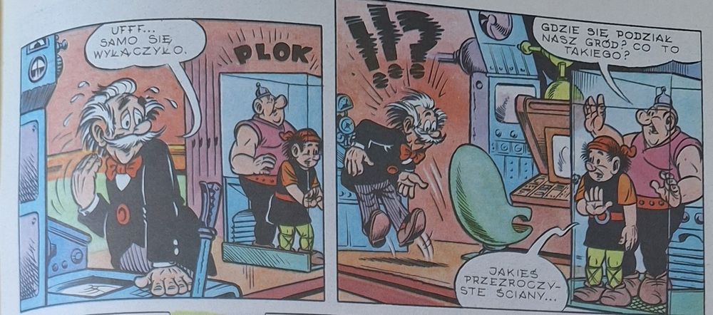 Wygnaniec. Komiks. Oryginał. Kajko i Kokosz. Profesor Stokrotek.