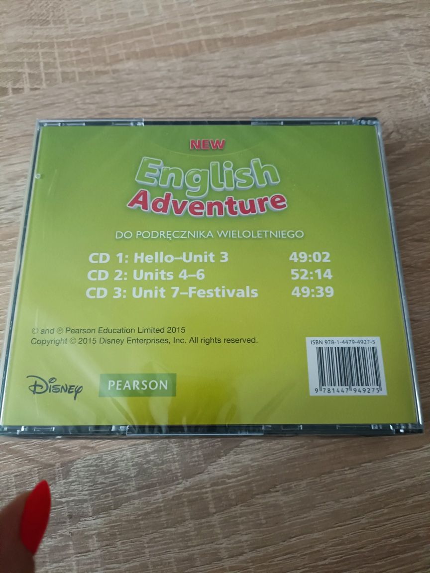 Płyty CD nagrania audio new English Adventure 2