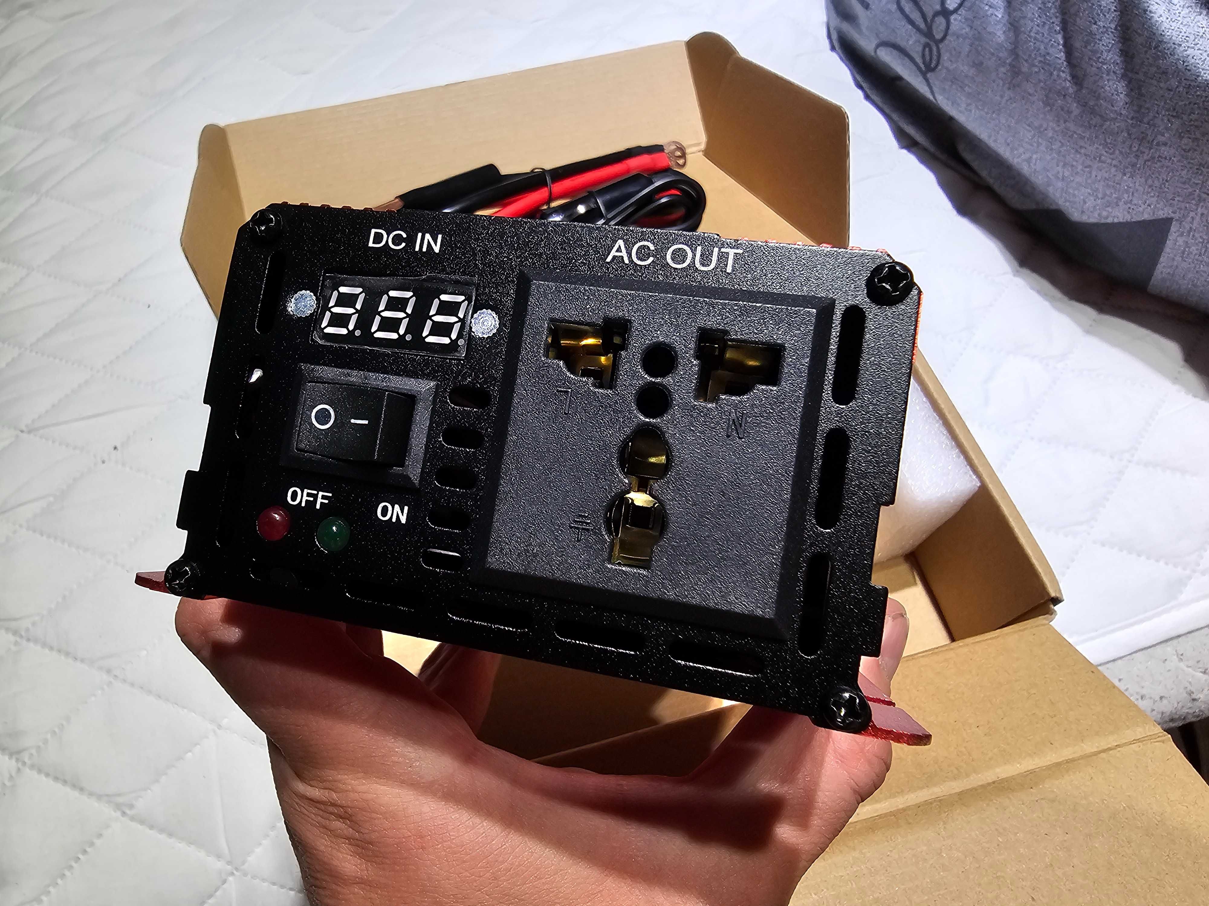Інвертор (перетворювач напруги) з чистою синусоїдою SUSWE 1000W