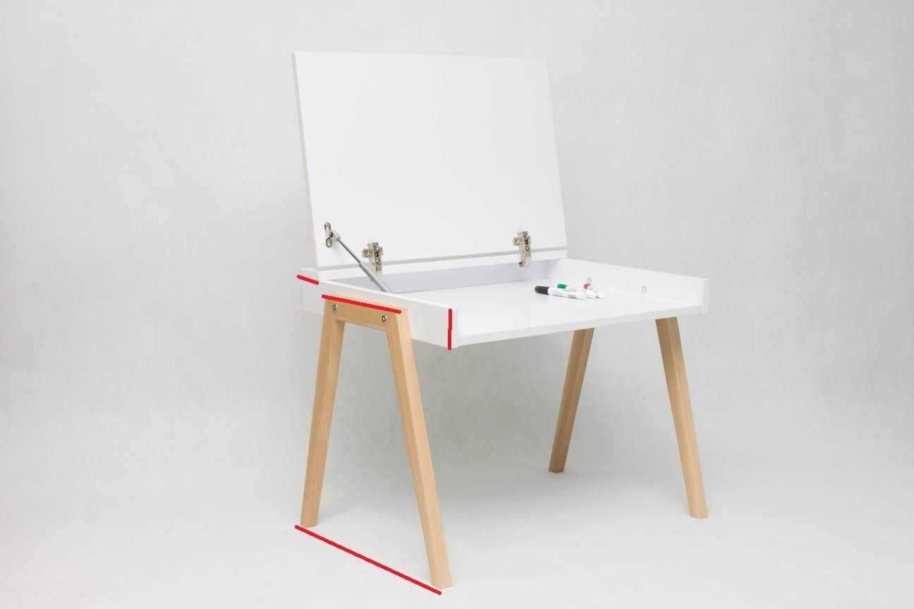 Biurko krzesełko dla przedszkolaka ręczne wykonane drewno bukowe