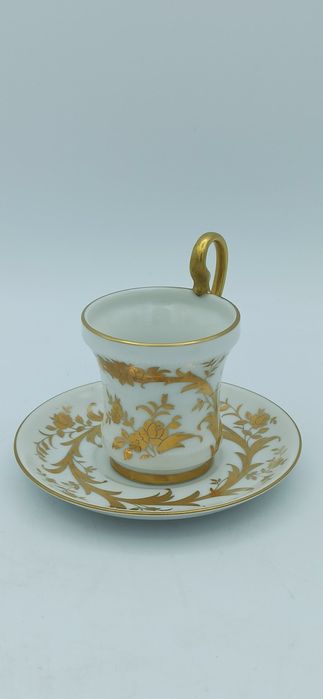 Porcelana OHC  OHASHI JAPONIA Złota Filiżanka Duo MOKKA Piękna