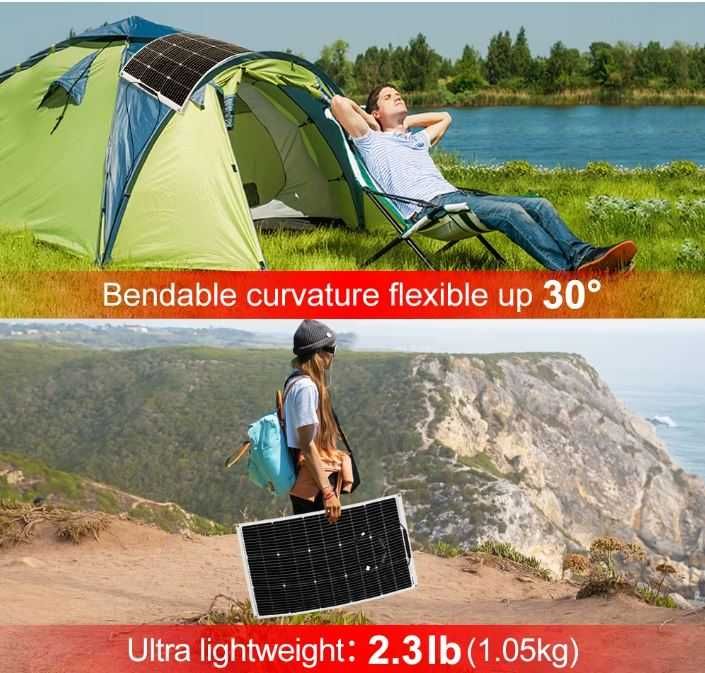 Ładowarka słoneczna turystyczna 200W 12V/24V regulator EAsun MPPT 20A