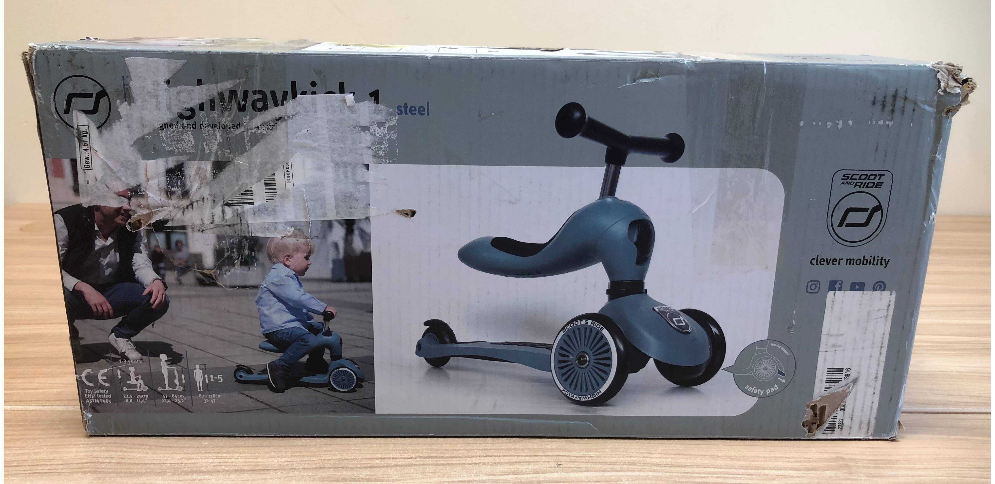 Hulajnoga dziecięca z siedziskiem 2w1 Scoot & Ride Highwaykick 1 P