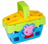 Interaktywne Klocki do Nauki Kształtów Sorter Peppa z Dźwiękiem