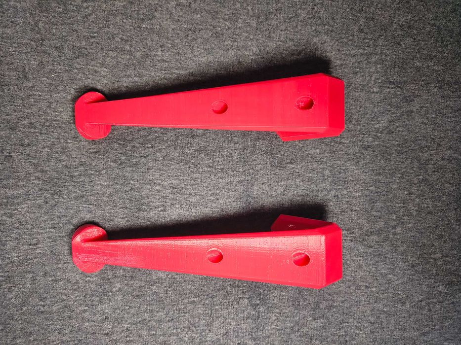 Uchwyty na rękawice motocyklowe wieszaki druk 3d