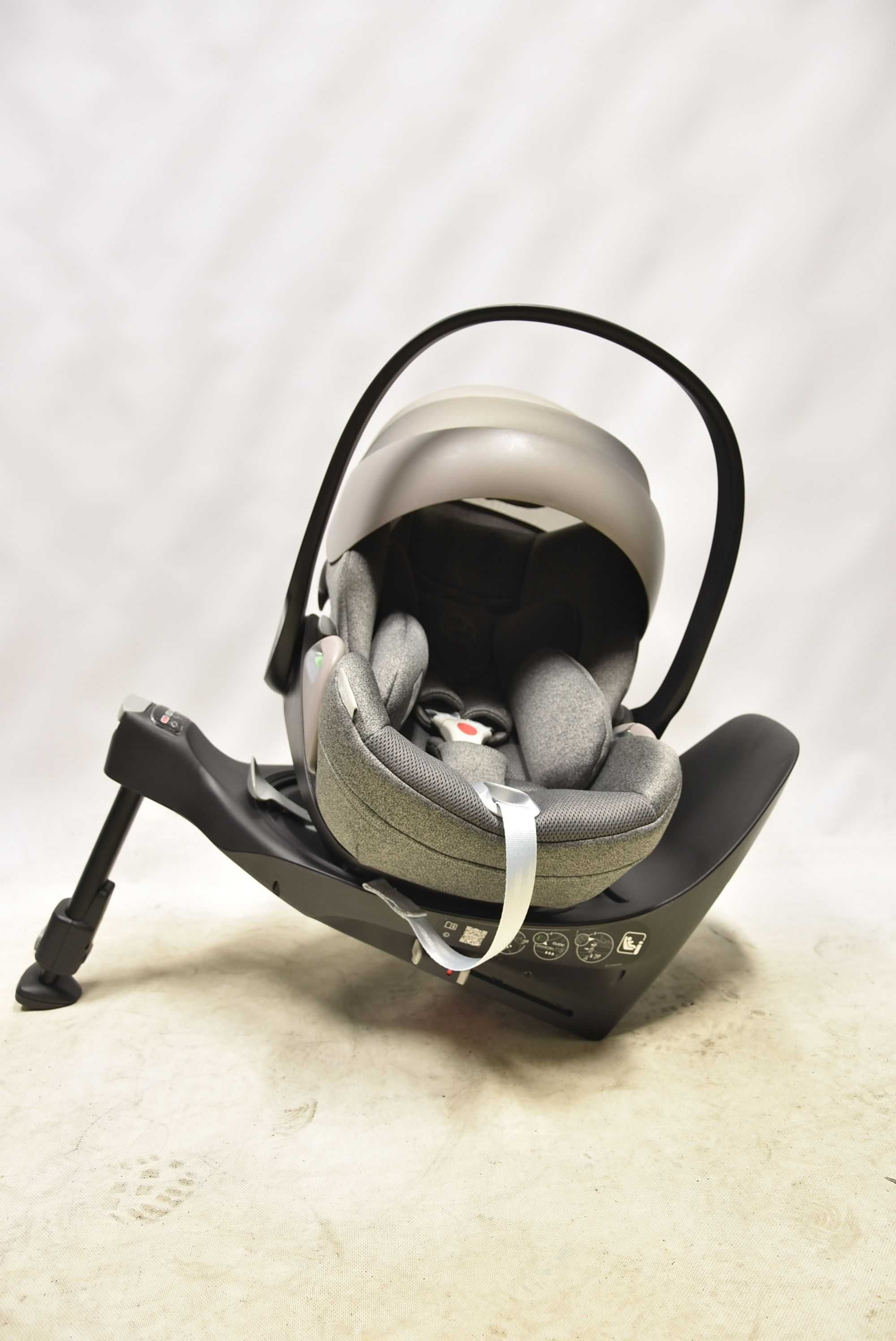 Cybex Cloud T Plus i-Size 0-13kg z bazą T NIEMALŻE JAK NOWY Rozkładany