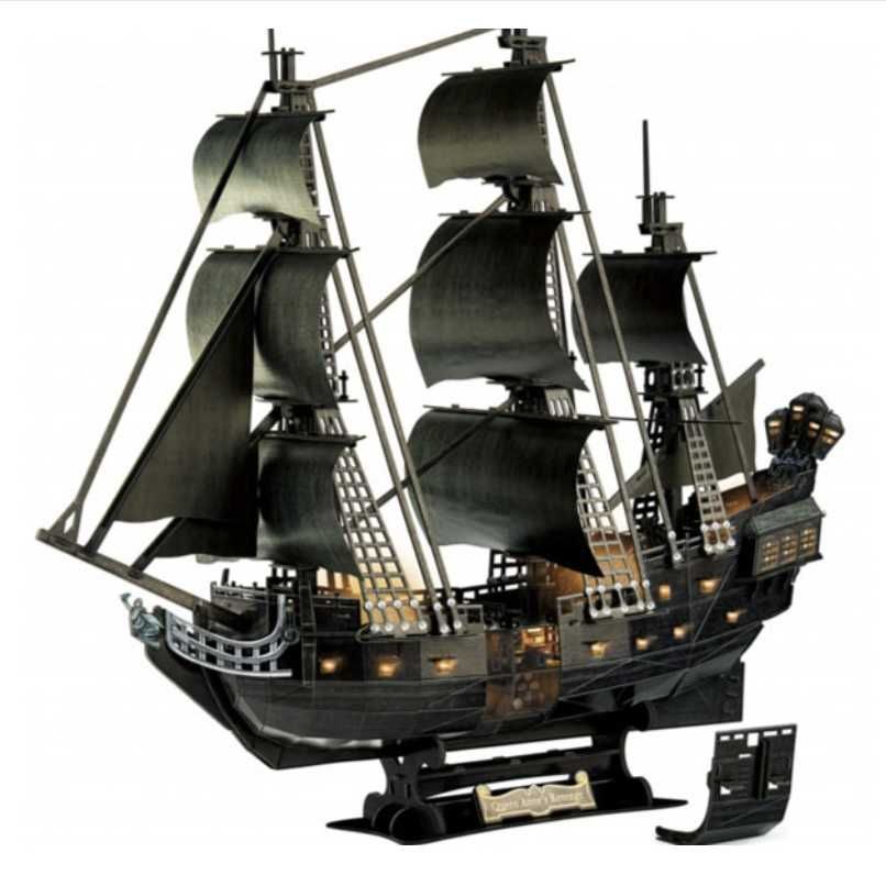 DUŻE PUZZLE 3D LED - 68 cm! Czarna Perła - Piraci z Karaibów - NOWE!