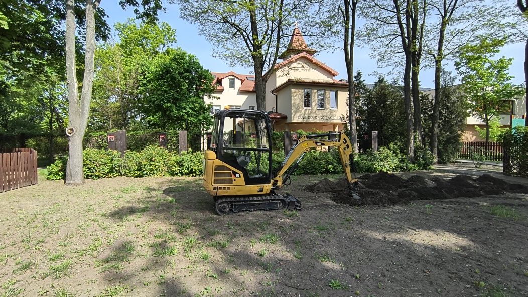 Usługi minikoparka/koparka/roboty ziemne/wykopy