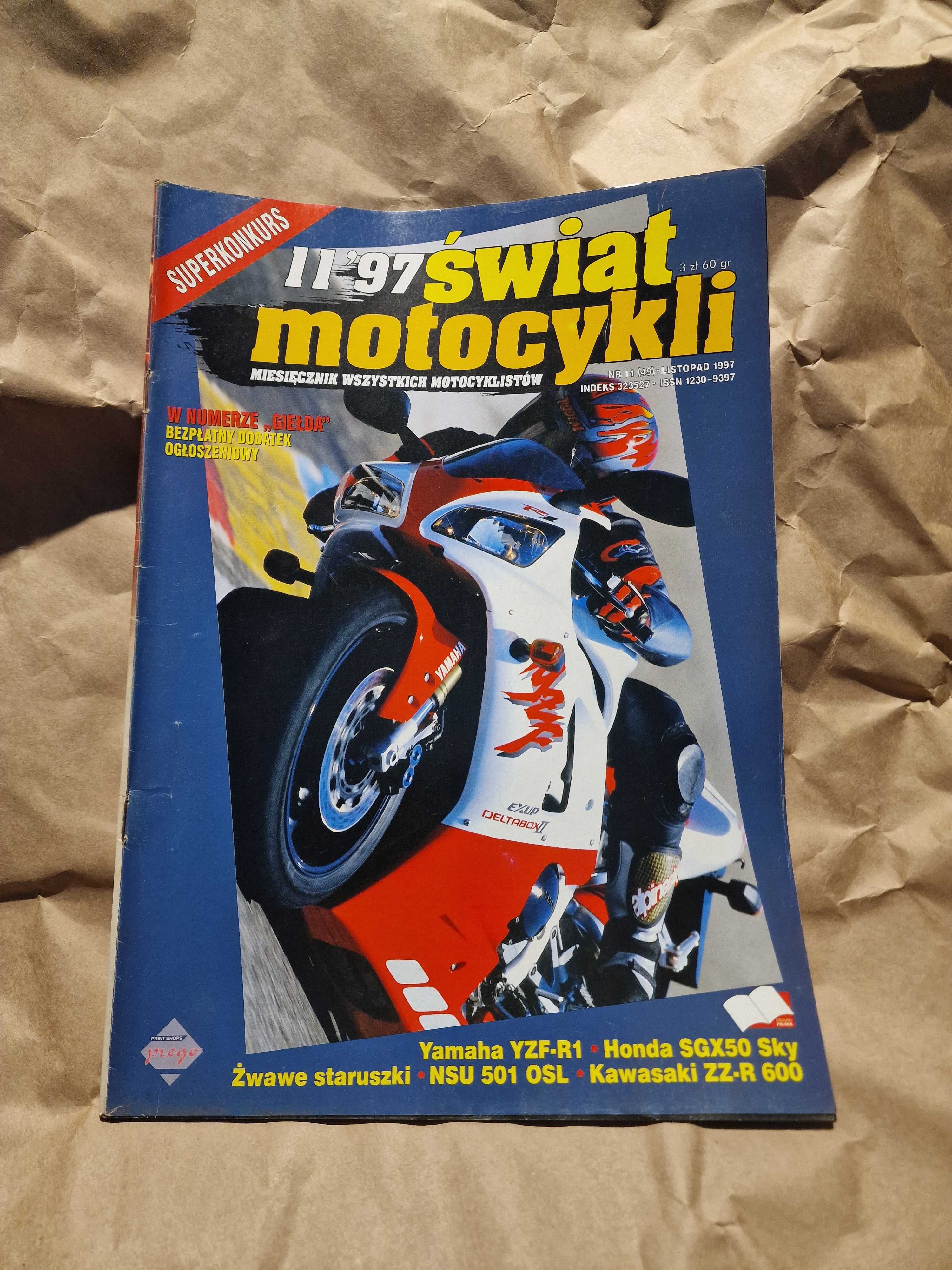 Świat motocykli nr 11 49 listopad 1997 NSU 501 OSL