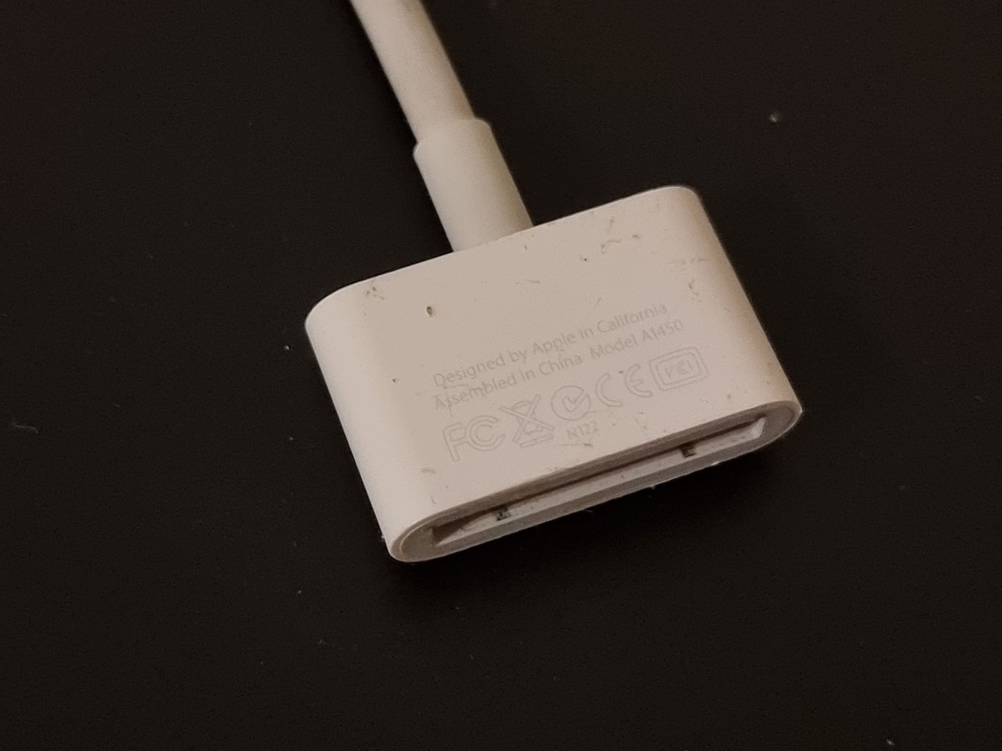 Oryginalny przewód adapter Apple A1450 30pin - Lightning