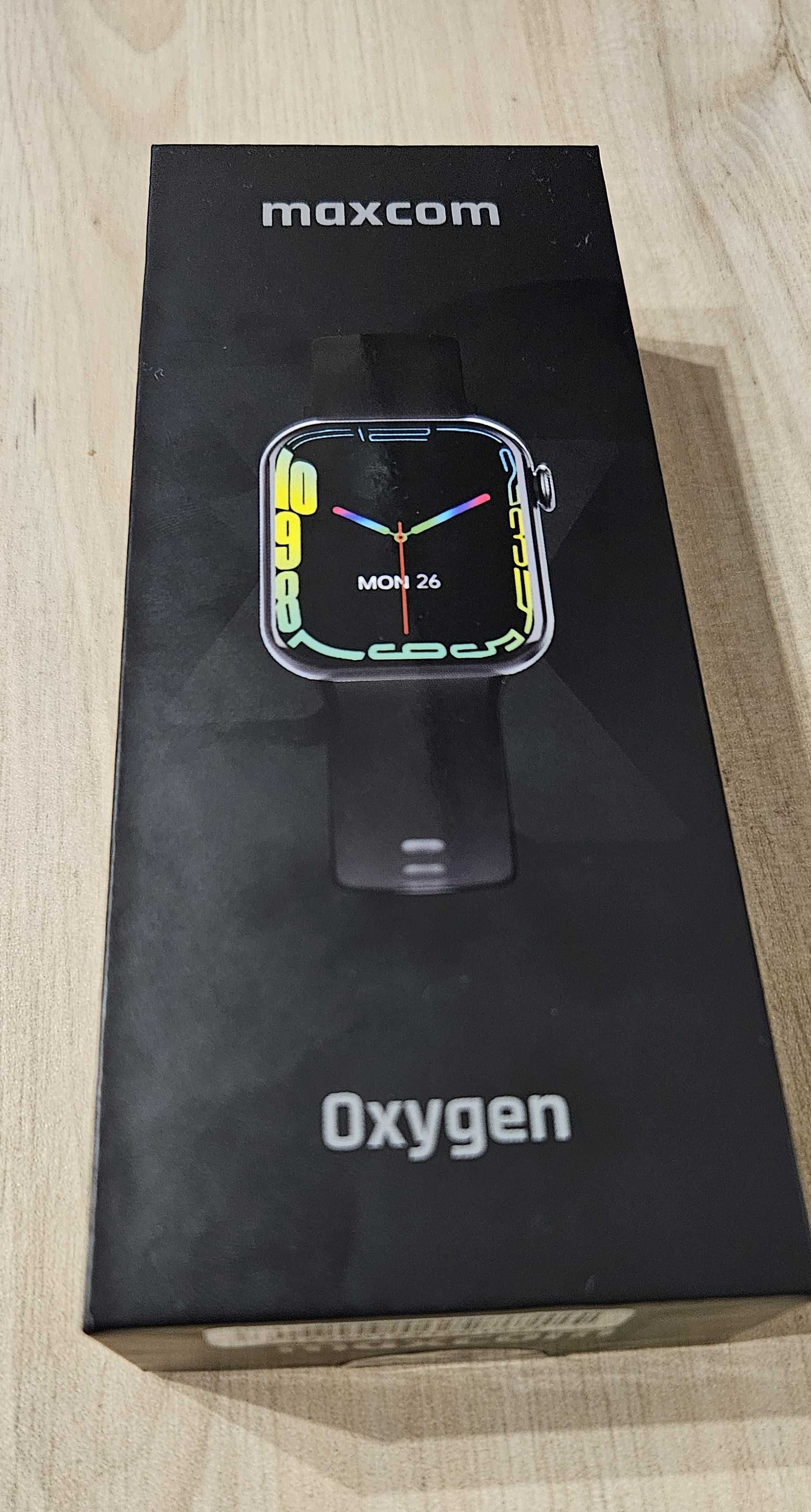 Smartwatch MaxCom FW 26 Oxygen z funkcją dzwonienia kolor czarny