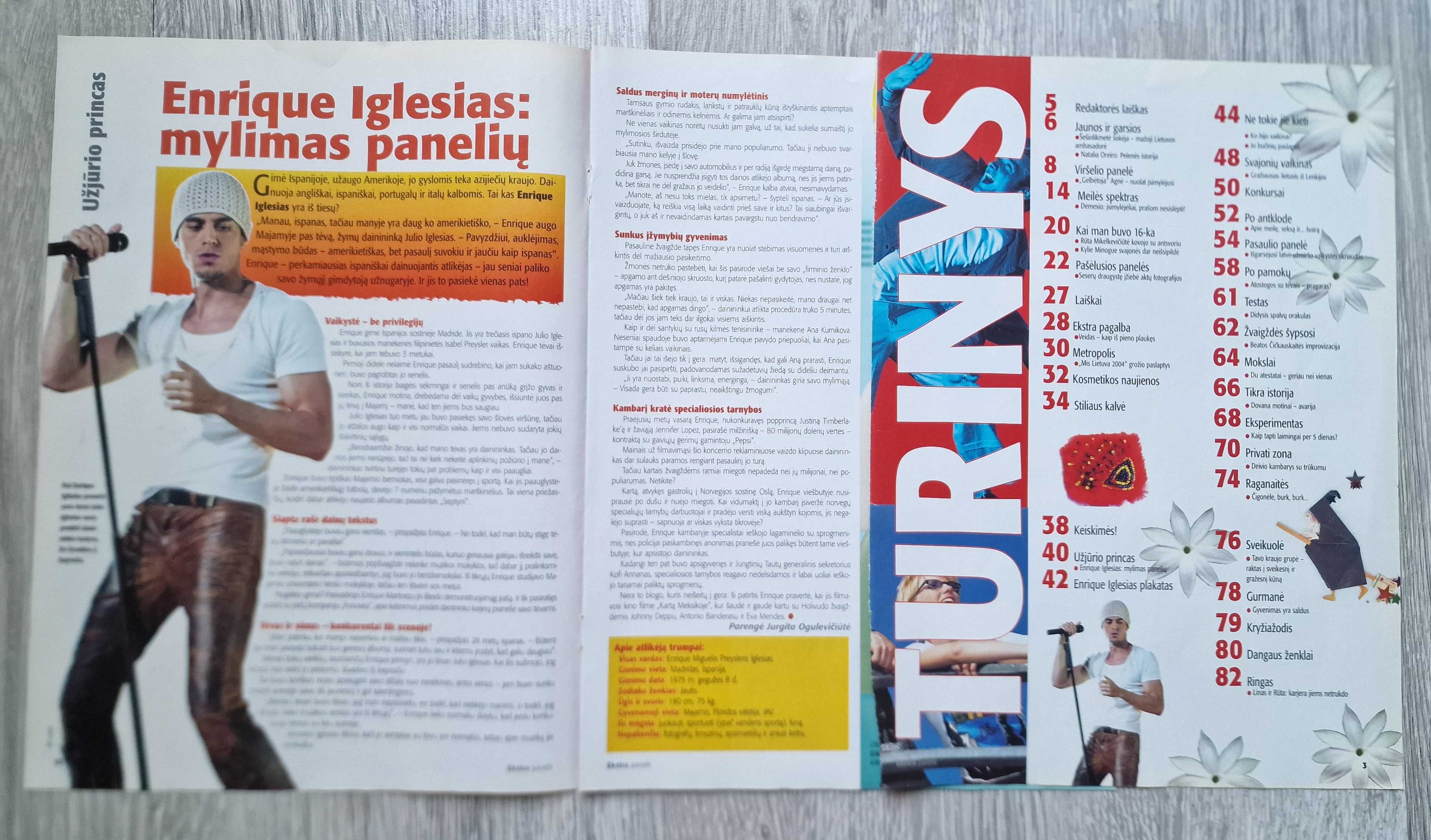 Plakat A3 + artykuł - Enrique Iglesias
