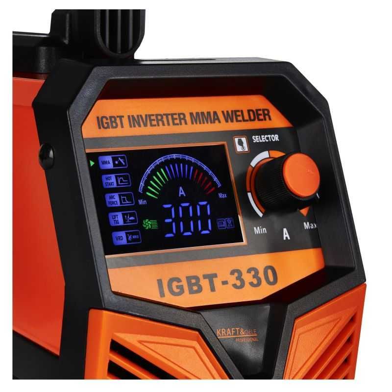 KRAFT&DELE Spawarka Inwertorowa Mma Tig Lcd 330a Igbt Hot Start KD1878