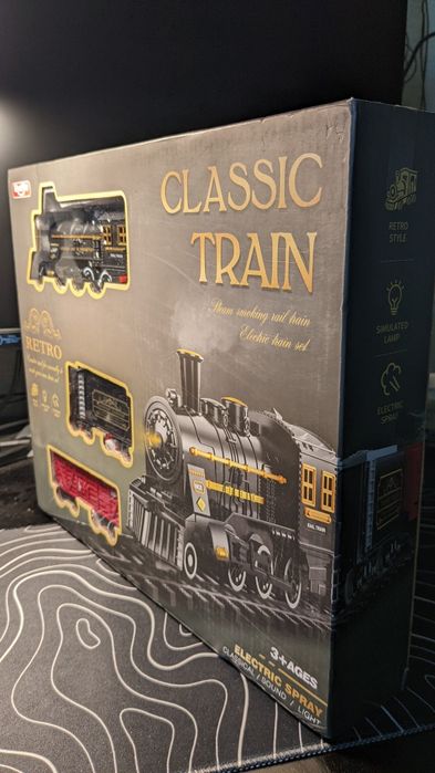 Дитяча залізниця з парогенератором і підсвіткою Classic train 100х100
