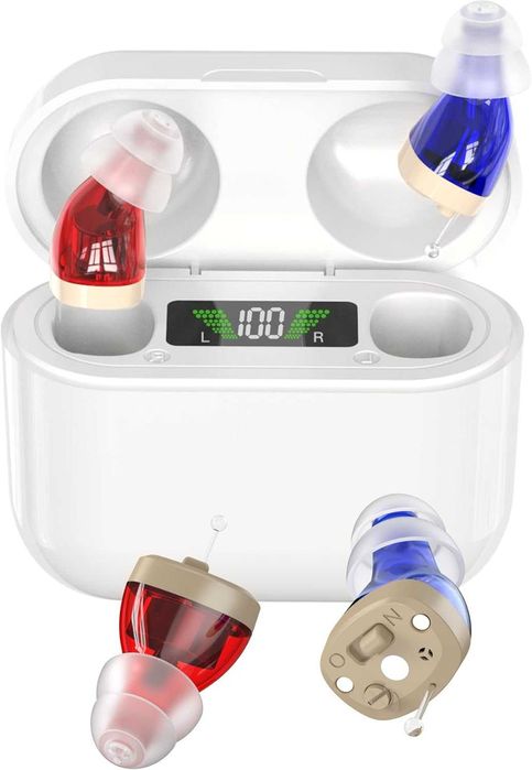 Aparat słuchowy para douszny wzmacniacz dźwięku redukcja szumów 755