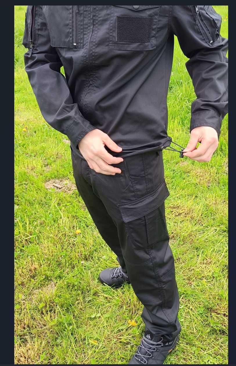 форма чоловіча чорна чоловічий костюм уніформа спецодяг бавовна