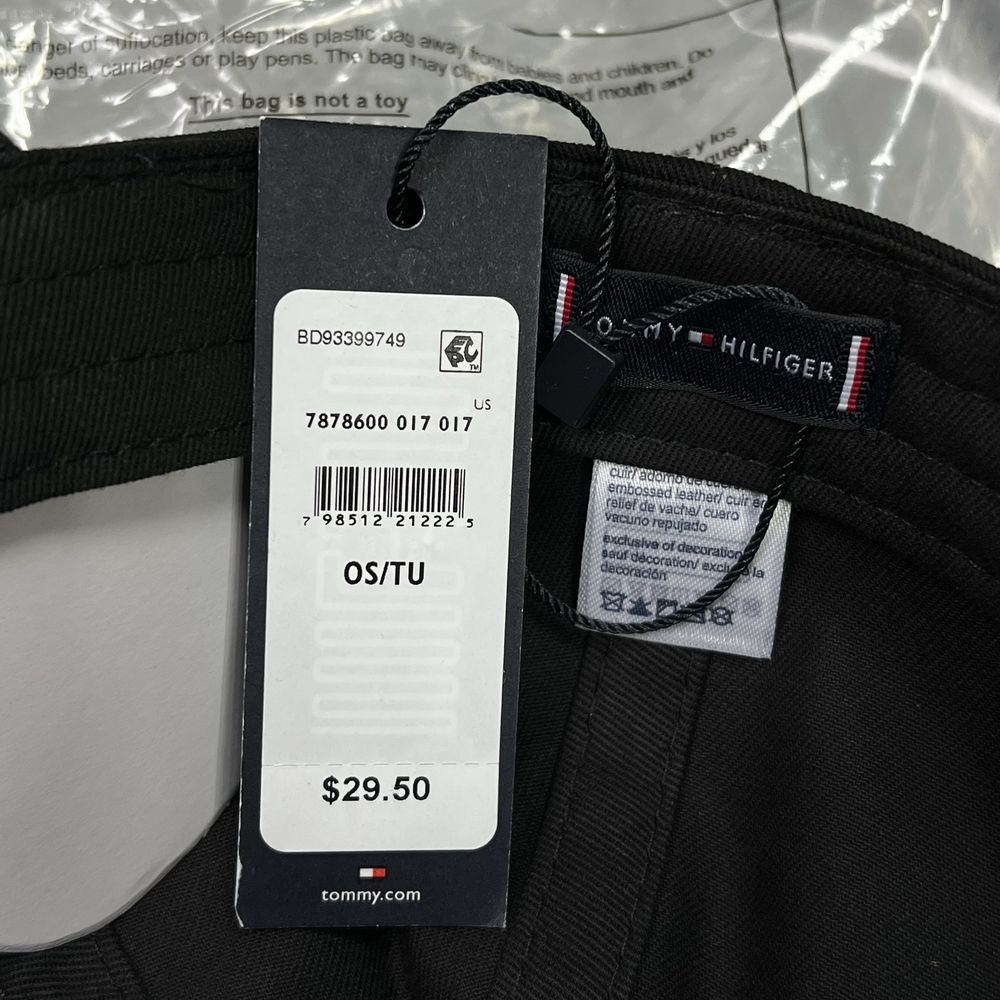 Tommy Hilfiger оригинал кепка новая чёрная на лето лого (NEW)