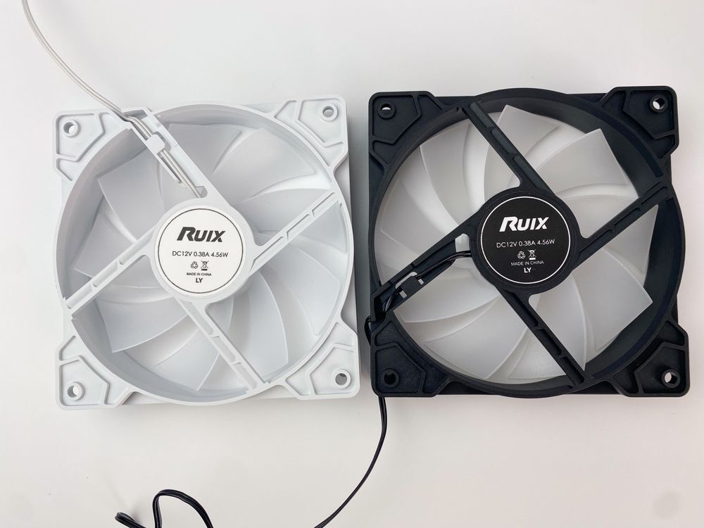 Корпусний Кулер Вентилятор 120mm RGB Охолодження для ПК Black/White
