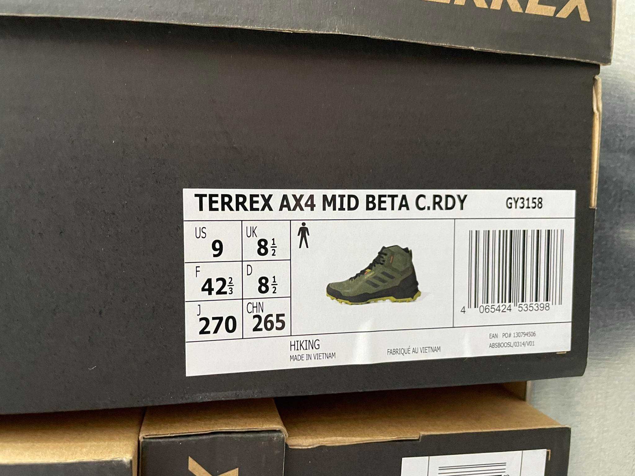 Buty Trekkingowe Adidas Terrex AX4 Mid Beta C.RDY roz. 42 2/3