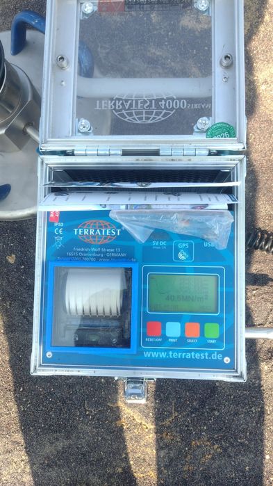 Badanie stopnia zagęszczenia gruntu, lekka płyta dynamiczna