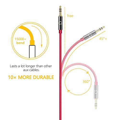 Kabel audio pozłacany jack 3,5mm długość 1.5M