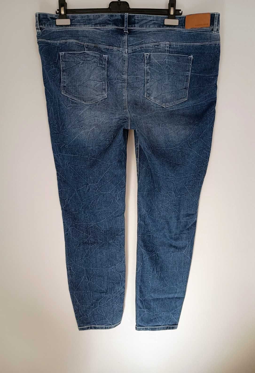 Spodnie damskie jeansy skinny 48 Janina XXXL dżinsy