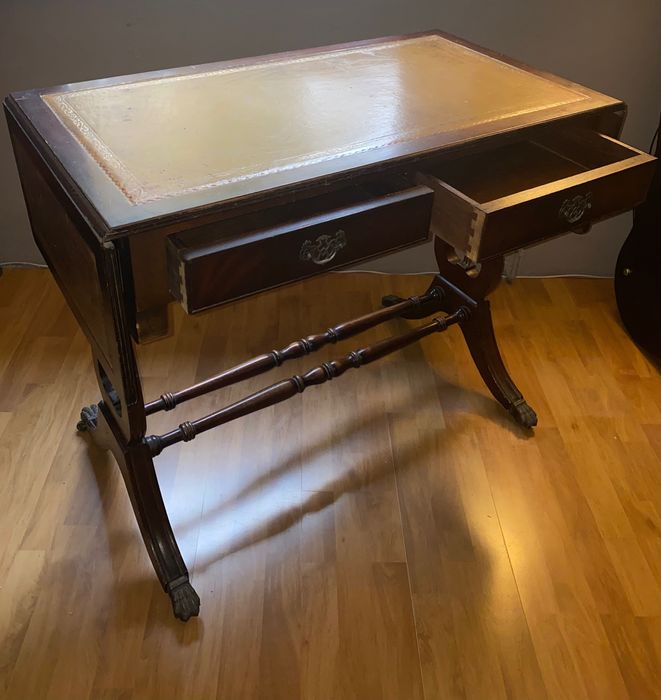 Biurko z przełomu wieku Francja drewno 95x78x50 Bdb